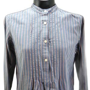 Ralph Lauren Jeans Co Blue Red Striped Pintucks Pullover Tunic Top - Women's S